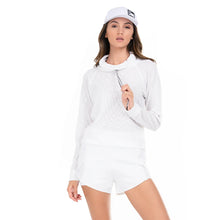 Load image into Gallery viewer, Lucky In Love High Neck Womens Tennis Pullover - WHITE 110/XL
 - 3