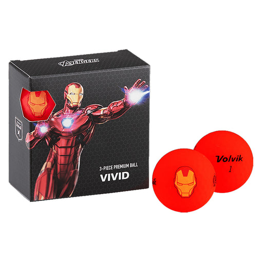 Volvik Marvel 4 Golf Ball Pack - Ironman