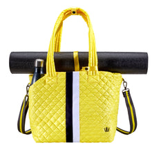 Load image into Gallery viewer, Oliver Thomas Kitchen Sink Tote Bag - Citron Stripe/One Size
- 14