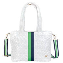 Load image into Gallery viewer, Oliver Thomas Kitchen Sink Tote Bag - White/Nvy Green/One Size
- 50