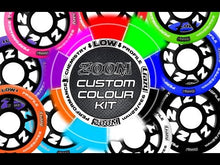 Load and play video in Gallery viewer, Crazy Skate Zoom Custom Colour Kit Roller Skate Wheels - 8 Pack
 - 3