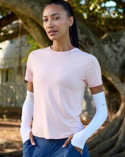 BloqUV Women's Short Sleeve Relaxed Crew Shirt