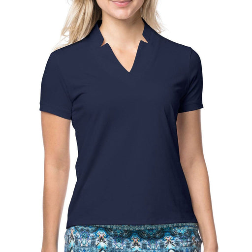 Lucky in Love Chi Chi Women Shortsleeve Golf Shirt - MIDNIGHT 401/XL