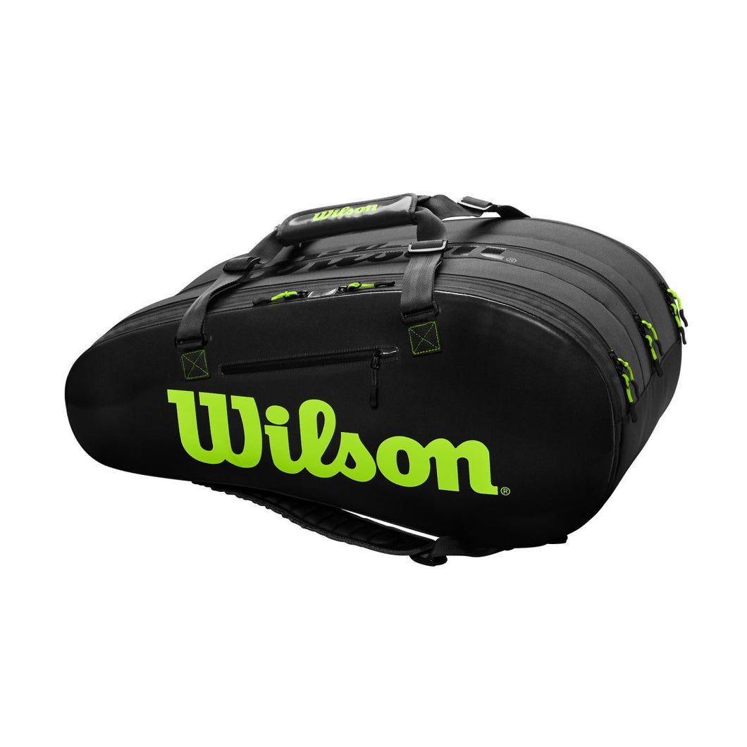 WIlson Super Tour 3 Compartment Black Tennis Bag - Default Title