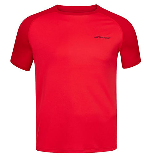 Babolat Play Boys Crew Neck - 5027 TOMATO RED/12-14