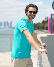 Load image into Gallery viewer, BloqUV Men's Short Sleeve Crew Sun Shirt
 - 53