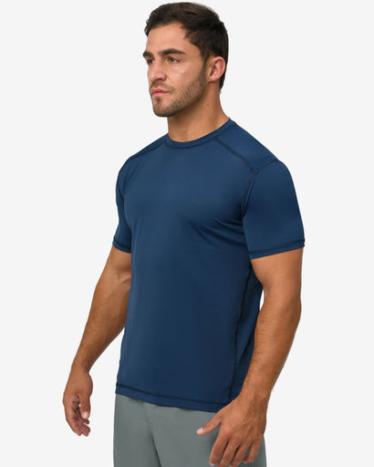 BloqUV Men's Short Sleeve Crew Sun Shirt
