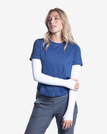 BloqUV Women's Short Sleeve Relaxed Crew Shirt
