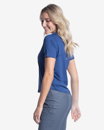 BloqUV Women's Short Sleeve Relaxed Crew Shirt