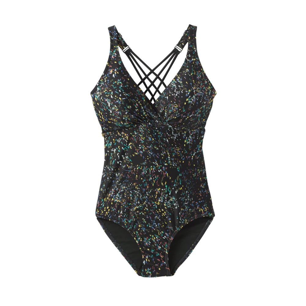 Prana Kayana D-Cup One Piece Swimsuit - Black Stargazer/38