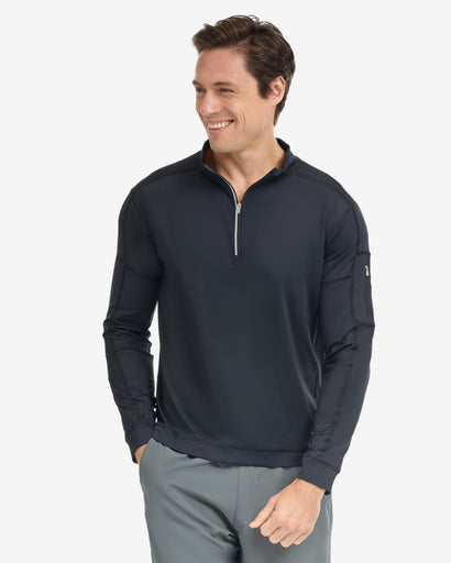 BloqUV Men's Mock Zip Top