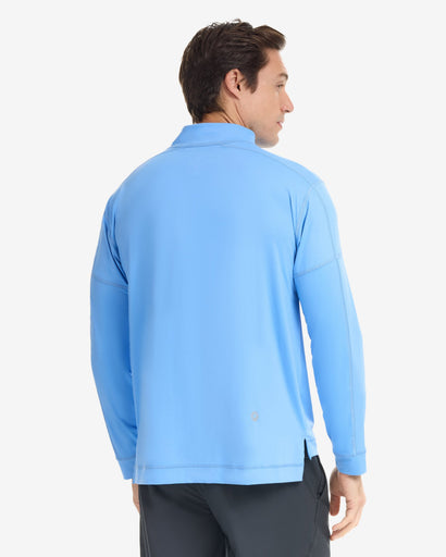 BloqUV Men's Mock Zip Top