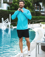 Load image into Gallery viewer, BloqUV Men's Mock Zip Top
 - 26
