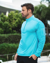 Load image into Gallery viewer, BloqUV Men's Mock Zip Top
 - 25