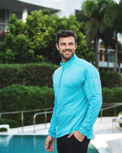 Load image into Gallery viewer, BloqUV Men's Mock Zip Top
 - 27