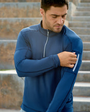 Load image into Gallery viewer, BloqUV Men's Mock Zip Top
 - 16