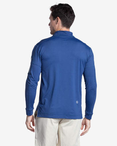 BloqUV Men's Mock Zip Top