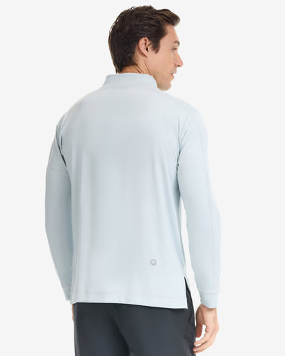 BloqUV Men's Mock Zip Top