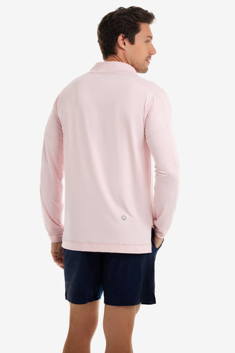 BloqUV Men's Mock Zip Top