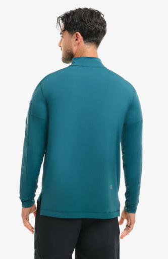 BloqUV Men's Mock Zip Top
