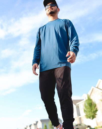 BloqUV Men's Long Sleeve Jet Tee