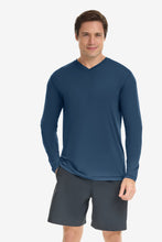 Load image into Gallery viewer, BloqUV Men's Performance V-Neck Long Sleeve Shirt
 - 40
