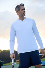 Load image into Gallery viewer, BloqUV Men's Performance V-Neck Long Sleeve Shirt
 - 3