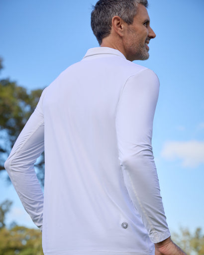 BloqUV Men's Long Sleeve Collared Shirt