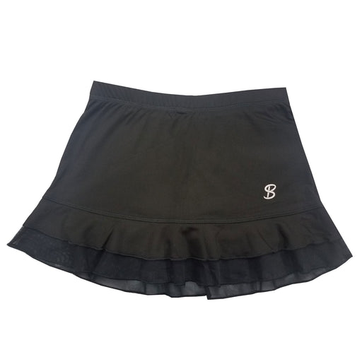 Sofibella UV Colors Ruffle 11in Girls Tennis Skirt - Black/L