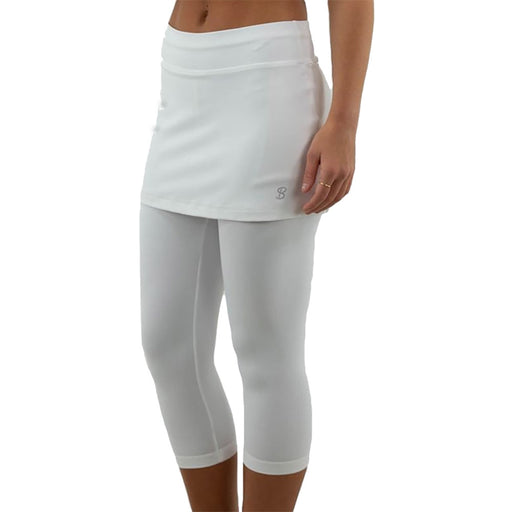 Sofibella Abaza WMNS Tennis Skirt w/Capri Leggings - White/2X