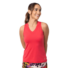 Load image into Gallery viewer, Sofibella UV Colors Racerback Wmns Tennis Tank Top - Berry Red/XL
 - 16
