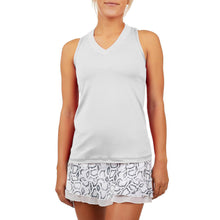 Load image into Gallery viewer, Sofibella UV Colors Racerback Wmns Tennis Tank Top - White/1X
 - 18