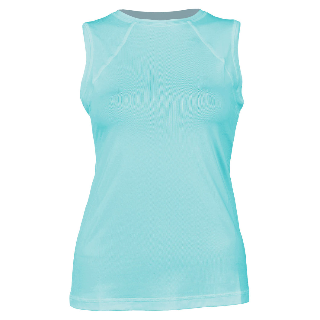 Sofibella UV Colors Womens Sleeveless Tennis Shirt - Air/2X