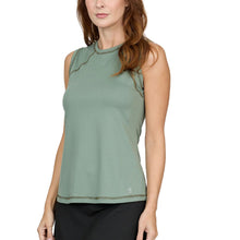 Load image into Gallery viewer, Sofibella UV Colors Womens Sleeveless Tennis Shirt - Army/2X
 - 5