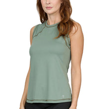 Load image into Gallery viewer, Sofibella UV Colors Womens Sleeveless Tennis Shirt - Army/2X
 - 7