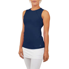 Load image into Gallery viewer, Sofibella UV Colors Womens Sleeveless Tennis Shirt - Navy/2X
 - 11