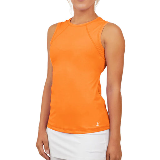 Sofibella UV Colors Womens Sleeveless Tennis Shirt - Nectarine/2X