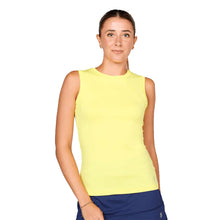 Load image into Gallery viewer, Sofibella UV Colors Womens Sleeveless Tennis Shirt - Sunshine/2X
 - 21