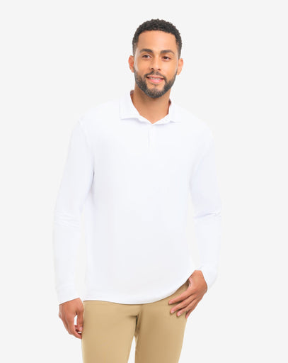 BloqUV Men's Long Sleeve Collared Shirt