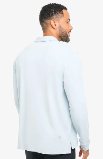 BloqUV Men's Long Sleeve Collared Shirt
