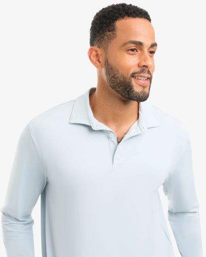 BloqUV Men's Long Sleeve Collared Shirt