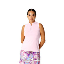 Load image into Gallery viewer, Sofibella Golf Colors Sleeveless Womens Golf Polo - Cotton Candy/2X
 - 4