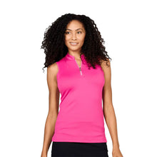 Load image into Gallery viewer, Sofibella Golf Colors Sleeveless Womens Golf Polo - Girly/2X
 - 9