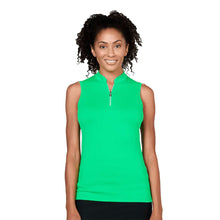 Load image into Gallery viewer, Sofibella Golf Colors Sleeveless Womens Golf Polo - Sprout/2X
 - 5