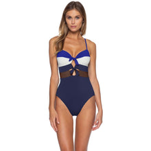 Load image into Gallery viewer, Becca Circuit Eleanor One Piece Womens Swimsuit - Navy/L
 - 5