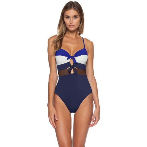 Becca Circuit Eleanor One Piece Womens Swimsuit - Navy/L