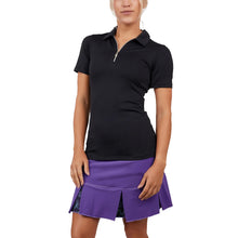 Load image into Gallery viewer, Sofibella Golf Colors Womens SS Golf Polo - Black/2X
 - 1