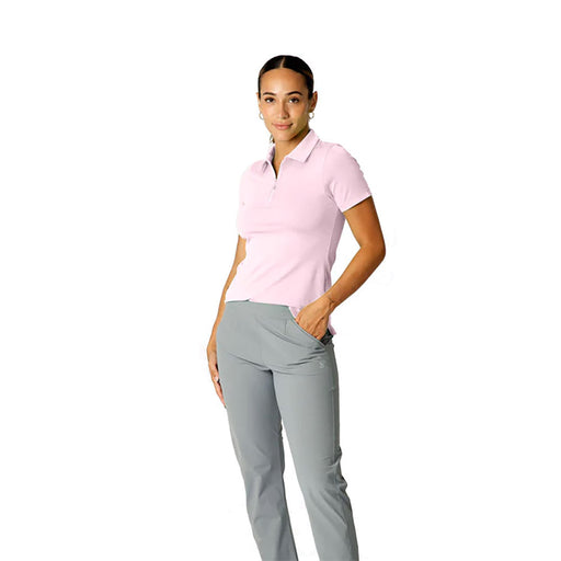 Sofibella Golf Colors Womens SS Golf Polo - Cotton Candy/2X
