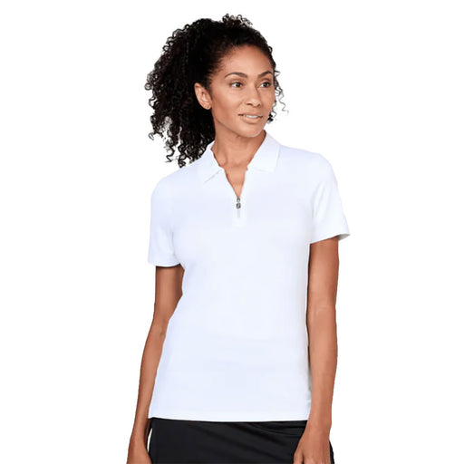 Sofibella Golf Colors Womens SS Golf Polo - White/2X