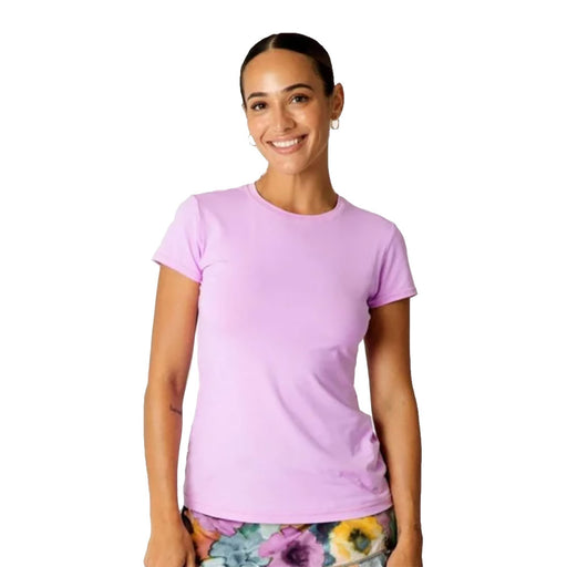 Sofibella UV Colors SS Womens Tennis Shirt - Lavender/2X